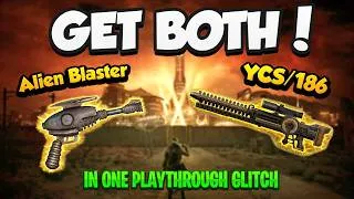 Thumbnail: How to Get Both the Alien Blaster and YCS/186 in One Playthrough! | Fallout: New Vegas Glitch