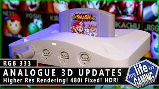 Thumbnail: Analogue 3D Updates - Horizontal Upscaling! 480i Fixed! HDR Improved! :: RGB333 / MY LIFE IN GAMING