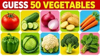 Thumbnail: 50 Vegetable Names Quiz for Kids 🌽🥕 | Guess the Vegetables with Pictures