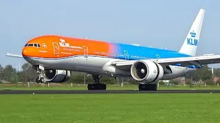 Thumbnail: (4K) KLM 777 'Orange Pride' 6x Landings and Take-offs - Schiphol Amsterdam Plane Spotting