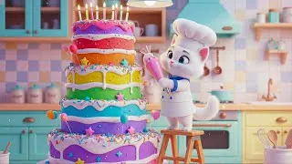 Thumbnail: Cute Kitten Bakes Mini Cake Birthday Treats for a Warm Friend Party 🐱🎉