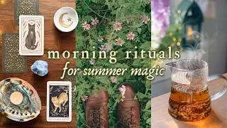Thumbnail: summer morning routine 🌼 easy rituals for creativity & magic