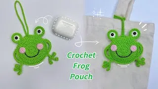 Thumbnail: Crochet Frog Pouch Tutorial 🐸| Easy Crochet for Beginners