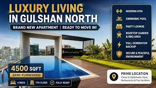 Thumbnail: Brand New Luxury Apartments Tour in Gulshan-2, North | Swimming Pool, Gym 