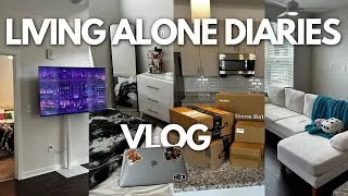 Thumbnail: LIVING ALONE DIARIES | getting furniture, hauls, organizing, etc. | EPI 2