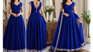 Thumbnail: Anarkali Dress Cutting and Stitching Step by Step ll Umbrella Cutting Long Gown Dress ll Anarkali 