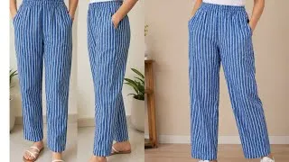 Thumbnail: Very Easy Pant Trouser Cutting & Stitching ll Women's Palazzo Pant Cutting and Stitching ll Palazzo