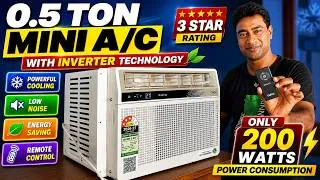 Thumbnail: Consumes Only 200 Watts Electricity 🔥0.5 Ton Mini AC (3 Star) Inverter Air conditioner - Review 2026