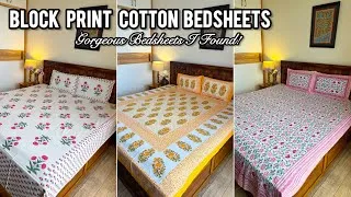 Thumbnail: Block Print Cotton Bedsheets|Gorgeous Bedsheets I Found|Cotton Block Prints Gorgeous Bedsheets
