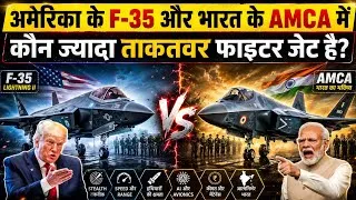 Thumbnail: अमेरिका के F-35 और भारत के Amca में कौन ज्यादा ताकतवर फाइटर जेट है | America Vs India Who Is Win