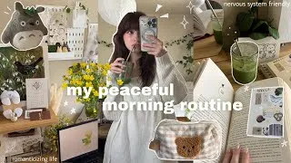 Thumbnail: quiet morning routine 🌿☀️ a guide to a calm day; skin care, matcha recipe, stationery, no talking