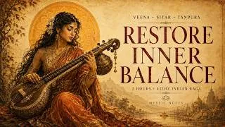 Thumbnail: Restore Inner Balance | 2 Hours 432Hz Indian Classical Raga for Calm, Stress Relief & Deep Peace