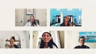 Thumbnail: Alex Eala at The Player’s Box Podcast with Jessica Pegula, Jennifer B, Desirae K, Madison K. PART 1