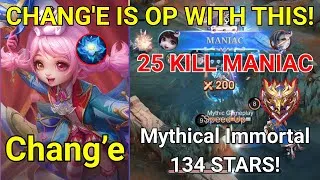 Thumbnail: This Chang'e + Floryn Combo is BROKEN! 25-Kill Maniac in Mythical Immortal Ranked | MLBB