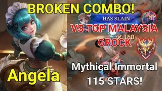 Thumbnail: We Used the BROKEN Angela+Alice Combo vs Top 1 Malaysia Grock! | MLBB #mobilelegends