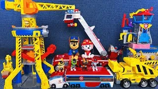 Thumbnail: 15 Minutes Satisfying with Unboxing Paw Patrol Deluxe construction crane Playset ASMR | Review Toys