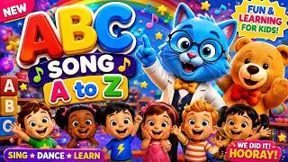 Thumbnail: ABC Song for Kids | A to Z Alphabet Learning with Professor Blue & Giant Teddy Bear |Preschool Songs