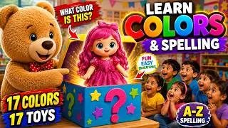 Thumbnail: Learn Colors for Kids with Teddy Teacher 🧸🌈 | Magic Box Color & Spelling Learning