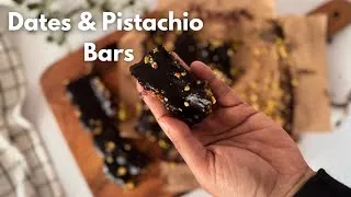 Thumbnail: Dates & Pistachio Bars | Healthy snack ideas | White Pot