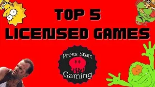 Thumbnail: Top 5 Licensed games - Press Start Gaming