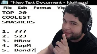 Thumbnail: Chat and I make a Top 20 Coolest Smashers List