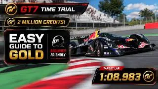 Thumbnail: GT7 Time Trial - Deep Forest Reverse - Red Bull X2019 - 1:08.983 - Gold
