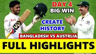 Thumbnail: Bangladesh vs Australia 1st Test Match Day 4 Full Highlights 2026