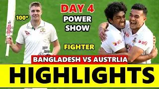 Thumbnail: Australia vs Bangladesh 1st Test Match Day 4 Highlights 2026 | Green Brilliant 100* Day 4