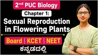 Thumbnail: Sexual Reproduction in Flowering Plants Class 12 in Kannada 2nd PUC NEET 2027