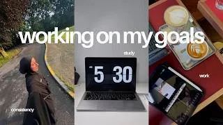 Thumbnail: Productive week in my life | balancing studying, work & my goals