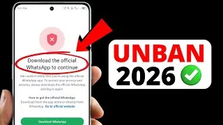 Thumbnail: Download the official Whatsapp to Continue Problem New 2026 | How to Fix Whatsapp Login Problem 2026