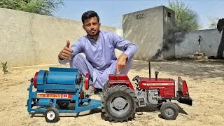 Thumbnail: Don't Miss This! World's Smallest Working MF 385 Tractor & Mini Thresher Machine  2