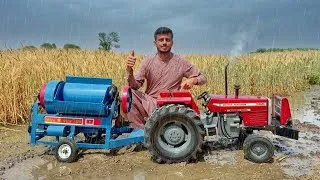 Thumbnail: Don't Miss This! World's Smallest Working MF 385 Tractor & Mini Thresher Machine  1