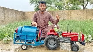 Thumbnail: Don't Miss This! World's Smallest Working MF 385 Tractor & Mini Thresher Machine 