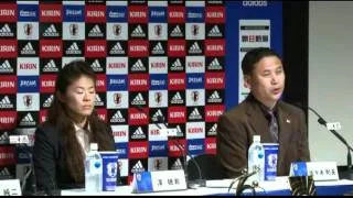 Thumbnail: Press Conference 記者会見 Tokyo January 11, 2012 - Homare Sawa, Norio Sasaki - Pt.5