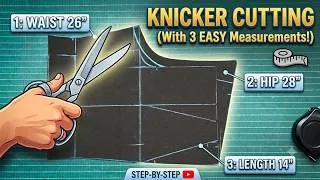 Thumbnail: Only 3 Measurements Nikker Cutting | Easy Short Pant Cutting Step by Step