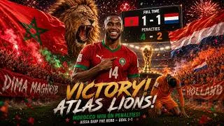 Thumbnail: ديما المغرب! 🇲🇦 Morocco STUNS Netherlands | هدف عيسى ديوب القاتل وتألق ياسين بونو | World Cup 2026