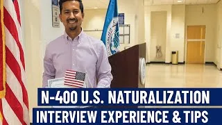 Thumbnail: My N-400 US Citizenship Interview Experience 2025 | SAME DAY Oath Ceremony Surprise