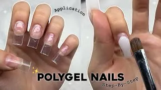 Thumbnail: EASY STEP-BY-STEP POLYGEL NAILS AT HOME! BEGINNER FRIENDLY POLYGEL APPLICATION | Nail Tutorial