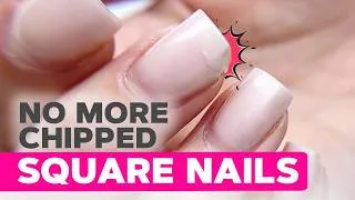 Thumbnail: Short Square Nails | Gel Overlay Technique | Flower French Manicure