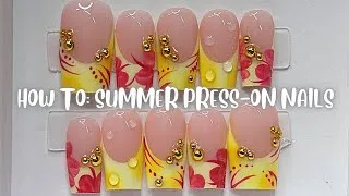 Thumbnail: Press on nails for a Customer that look like a SALON NAIL SET 💛💅🏼 