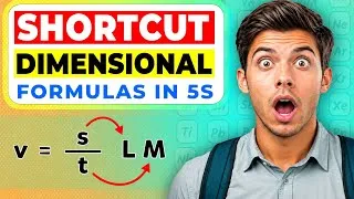 Thumbnail: Trick to Make Dimensional Formula in 5s