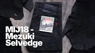 Thumbnail: MIJ18 Mezuki Selvedge: 16oz Black by Beige Tempi-treated Japanese Denim