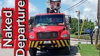 Thumbnail: VIDEO: No Electricity, Wires ripped off poles by workers on Flamboyant Avenue, Sunset Crest Barbados
