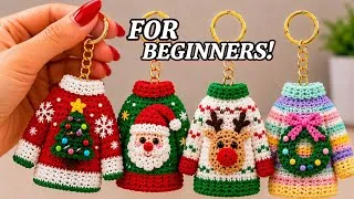 Thumbnail: SO EASY 😱This CHRISTMAS SWEATER Keychain Is GOING VIRAL! 🥰 BESTSELLING Beginner-Friendly Gift Idea