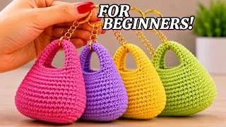 Thumbnail: Super EASY!Viral Crochet MINI BAG 😍 BEST SELLING Idea for Beginners! 