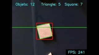 Thumbnail: Very fast moving objects counting and identification placed on conveyor belt.