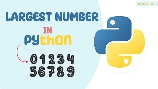 Thumbnail: Find the Largest of 3 Numbers in Python | Python Program | Naman Garg