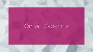 Thumbnail: Omer Osborne - appearance
