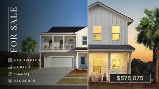 Thumbnail: Build the Jefferson Floor Plan at Tea Farm | 6 Bedroom New Construction Near Charleston SC